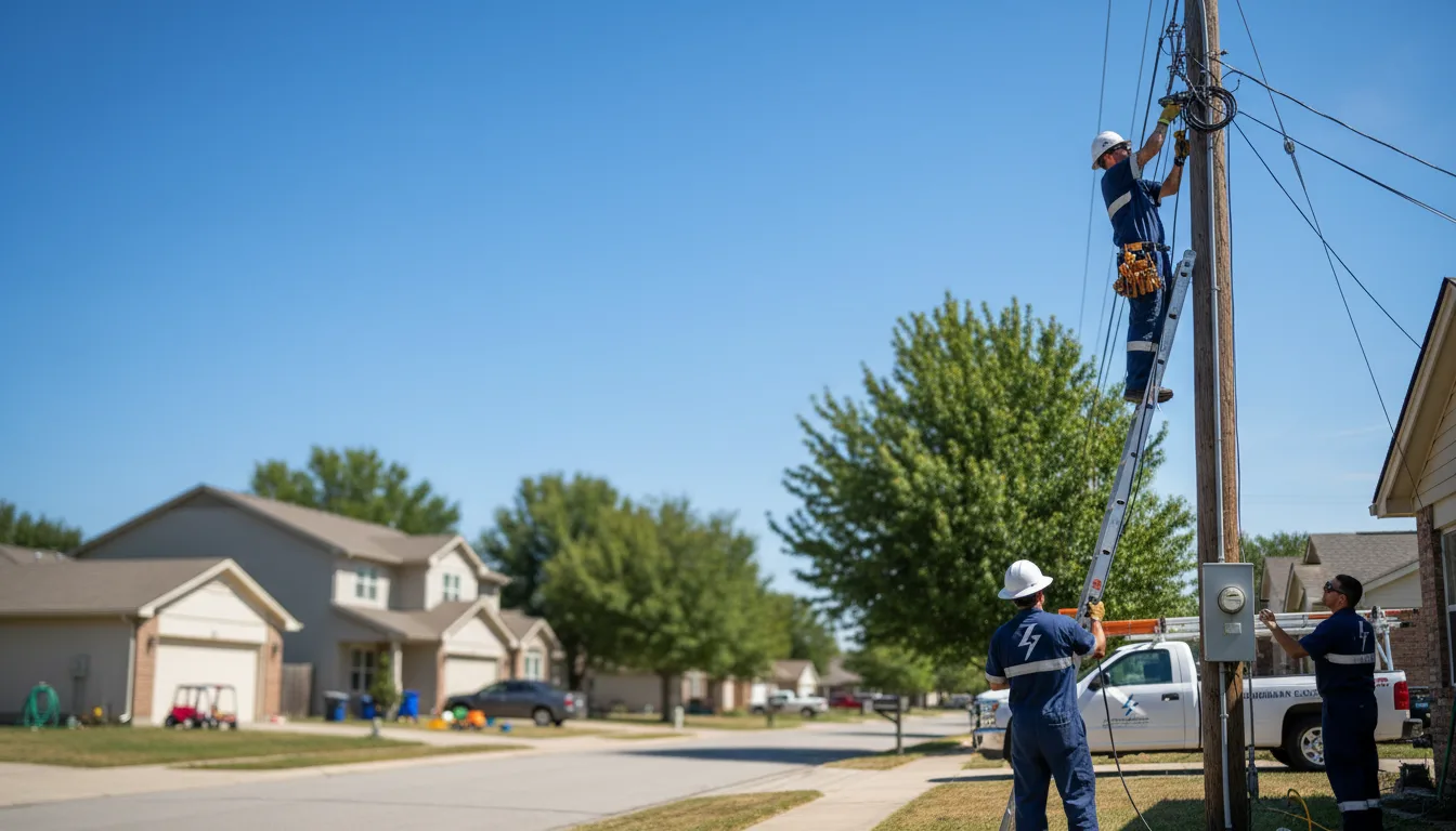 Residential electrician providing installation services in Bruce, WI